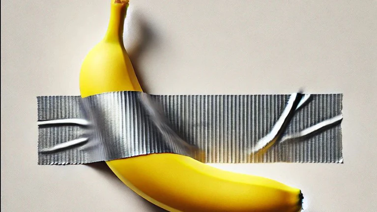 Banane Gaffa — © Symbolbild DallE