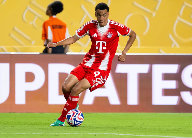 Bald wieder am Ball: Jamal Musiala. (Archivbild) — © Sven Hoppe/dpa