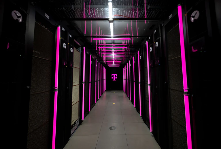 Das Telekom-Rechenzentrum bedient keine privaten Anwender, sondern Kunden aus der Wirtschaft und Behörden.  — © Sven Hoppe/dpa