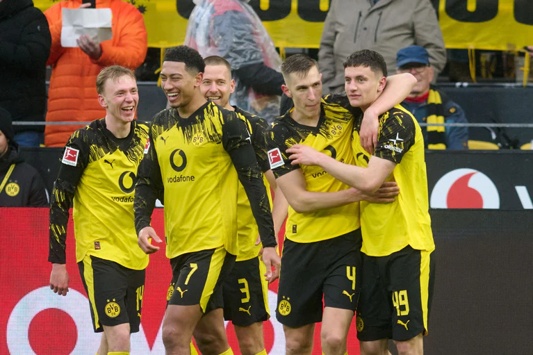 Die Dortmunder hatten Grund zur Freude. — © Bernd Thissen/dpa
