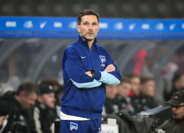 Stefan Leitl gab sein Trainerdebüt für Hertha BSC. — © Soeren Stache/dpa