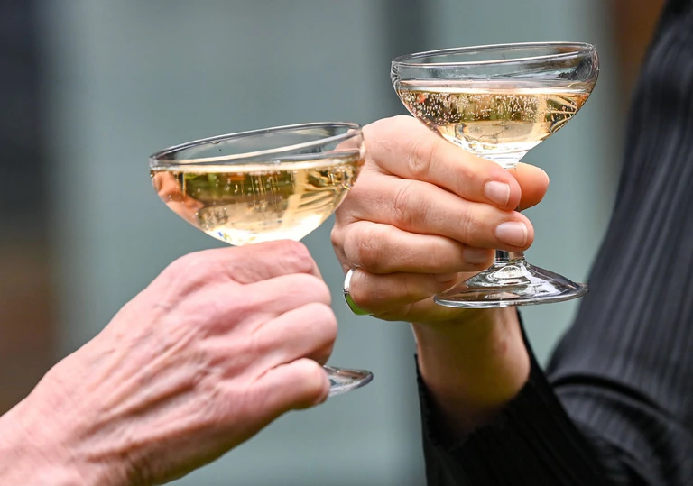 Nach der Adventszeit und den Feiertagen haben viele Menschen das Gefühl, dass sie nun erst einmal weniger oder gar nicht trinken sollten. (Symbolbild) — © Jens Kalaene/dpa