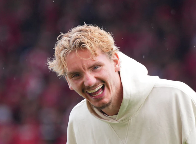 Auf dem Sprung nach England: Stuttgarts Stürmerstar Nick Woltemade. (Archivbild) — © Soeren Stache/dpa