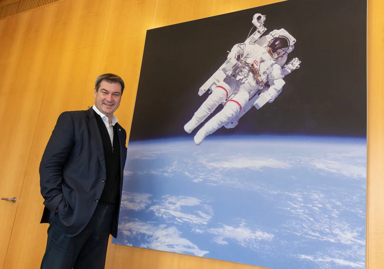 CSU-Chef und «Star Trek»-Fan Markus Söder hat eine Weltraumserie auf X begonnen. — © Peter Kneffel/dpa