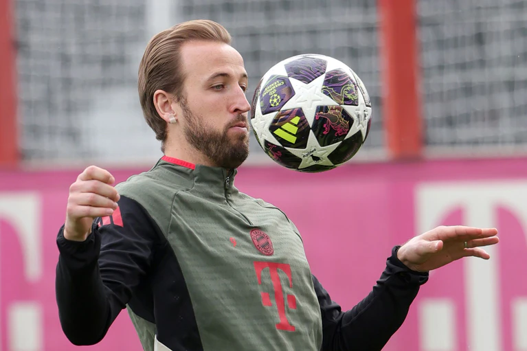 Nach seiner Wadenprellung war Harry Kane beim Abschlusstraining dabei. — © Philippe Ruiz/dpa