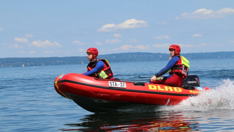 DLRG, Ammersee, Wasserrettung, Gewässer, Unfall, Sommerwochenende,Ammersee, Badetote — © Bild: DLRG