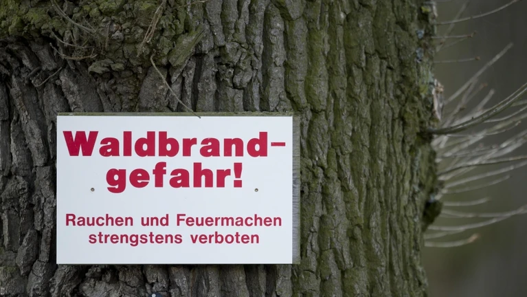 Waldbrandgefahr, Waldbrand, Ruhpolding — © Foto © D. Ebener / Archiv