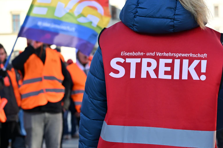 Streik EVG Warnstreik — © Bild: Martin Schutt