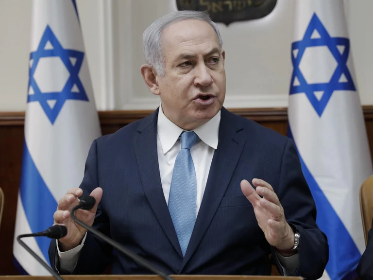 Münchner Sicherheitskonferenz, Netanjahu — © Der israelische Ministerpräsident Netanjahu bei einer Kabinettssitzung. Foto: Tsafrir Abayov/Archiv