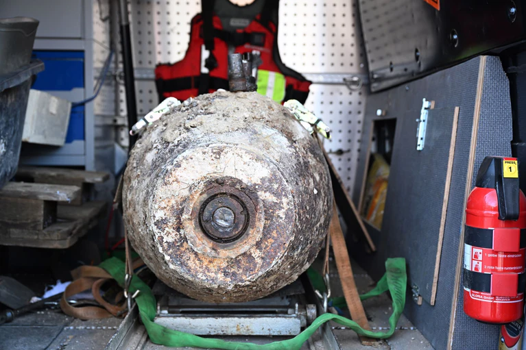 Die Bombe wurde erfolgreich entschärft.  — © Felix Hörhager/dpa