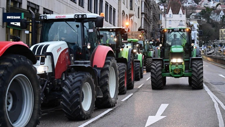 Traktoren Bauern Protest — © Bild: Bernd Weißbrod
