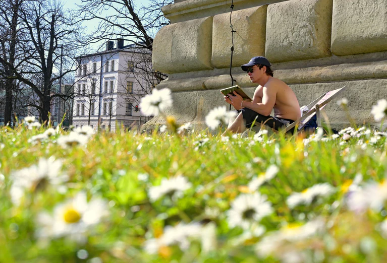 In weiten Teilen des Freistaats zeigt sich der Frühling mit Sonnenschein. — © Malin Wunderlich/dpa