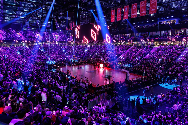 Der Deutsche Basketball Bund bewirbt sich mit dem SAP Garden um eine Vorrunde bei der Basketball-EM 2029. — © Matthias Balk/dpa