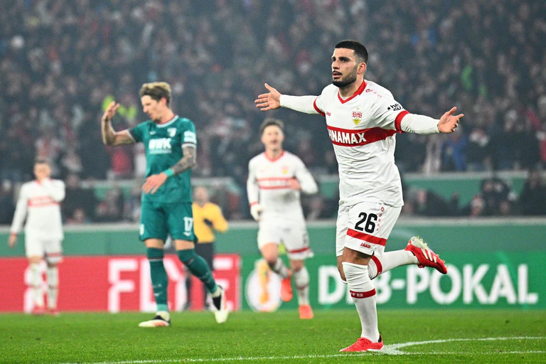 Deniz Undav brachte den VfB Stuttgart in Führung. — © Tom Weller/dpa