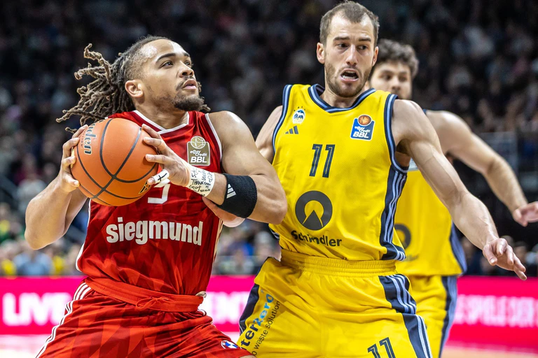 Carsen Edwards war gegen Monaco der beste Werfer seiner Bayern.  — © Andreas Gora/dpa