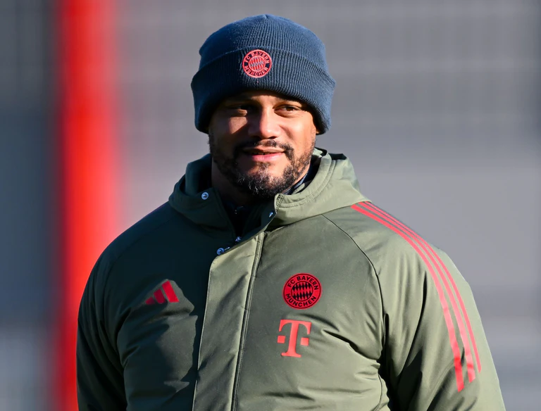Vincent Kompany beim Abschlusstraining des FC Bayern. — © Sven Hoppe/dpa