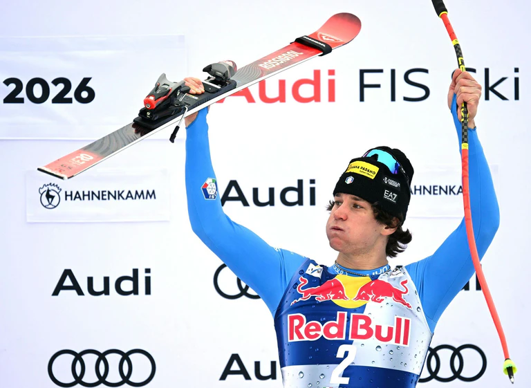 Giovanni Franzoni ist der Shootingstar im alpinen Ski-Weltcup. — © Barbara Gindl/APA/dpa