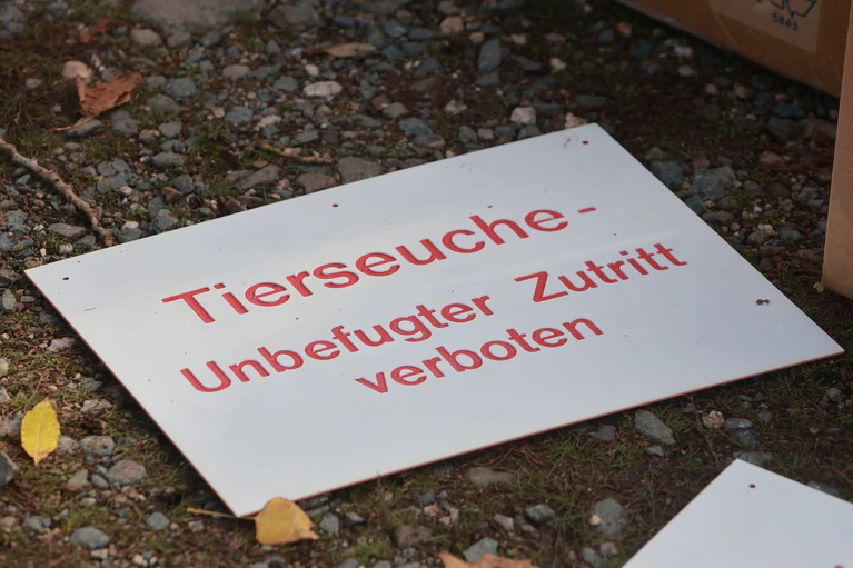 Im Kreis Mühldorf am Inn musste erneut ein Geflügelbetrieb gesperrt werden, weil dort die Newcastle-Krankheit ausgebrochen ist. (Symbolbild)  — © Matthias Bein/dpa
