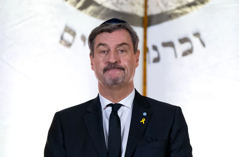 CSU-Chef Markus Söder will mögliche Sanktionen gegen Israel nicht mittragen. (Archivbild) — © Sven Hoppe/dpa