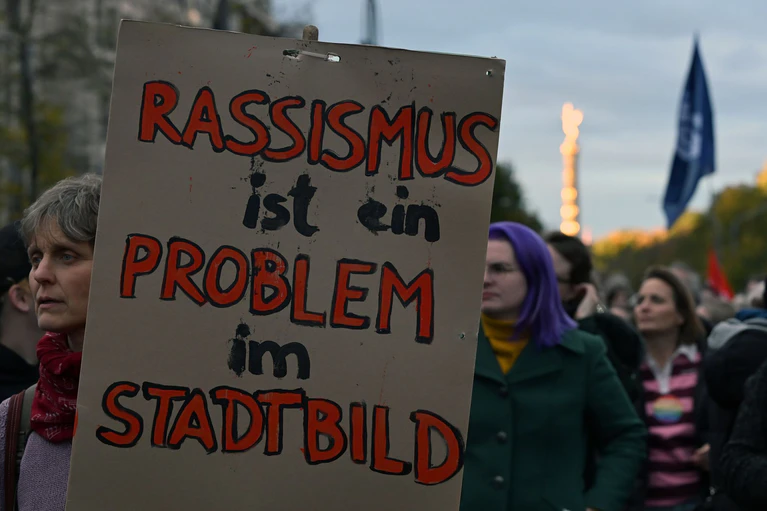 Aufgerufen zu der Demo hatte unter anderem die Aktivistin Luisa Neubauer. — © Lilli Förter/dpa