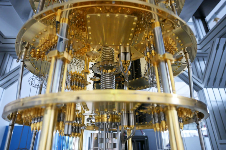 Der neue europäische Quantencomputer Euro-Q-Exa - hier das Vorgängermodell - soll Deutschland und Europa eine Spitzenposition in dieser Technik sichern.  — © Malin Wunderlich/dpa