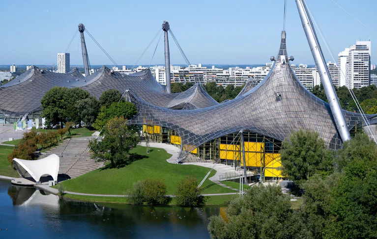 Der Münchner Olympiapark von den Sommerspielen 1972. — © Sven Hoppe/dpa