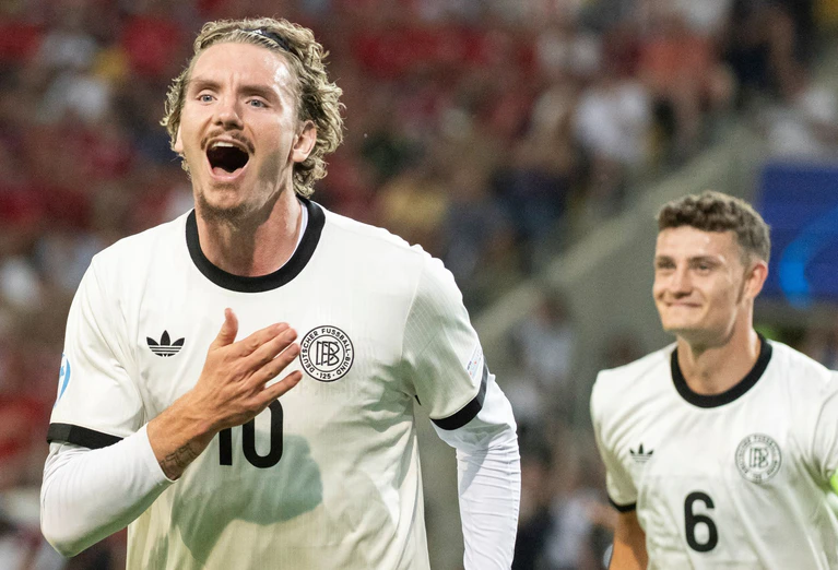 Nick Woltemade trumpft gerade bei der U21-EM auf. — © Martin Baumann/TASR/dpa