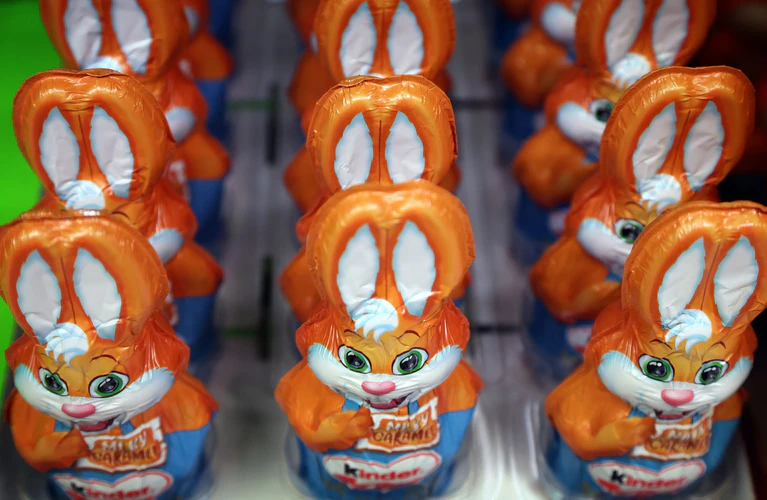 Schoko-Osterhasen sind in diesem Frühjahr weniger gefragt als üblich. (Symbolbild)  — © Karl-Josef Hildenbrand/dpa