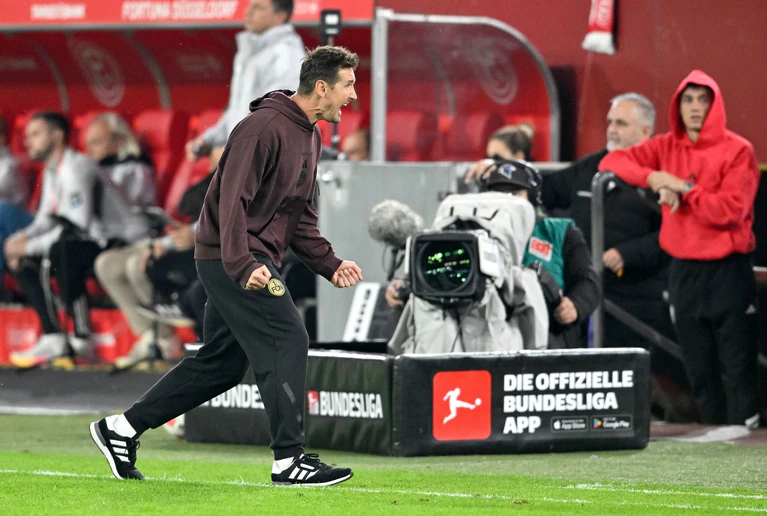 Nach dem Jubel in Düsseldorf hofft Miroslav Klose auf einen weiteren Erfolg. (Archivbild) — © Anke Waelischmiller/dpa