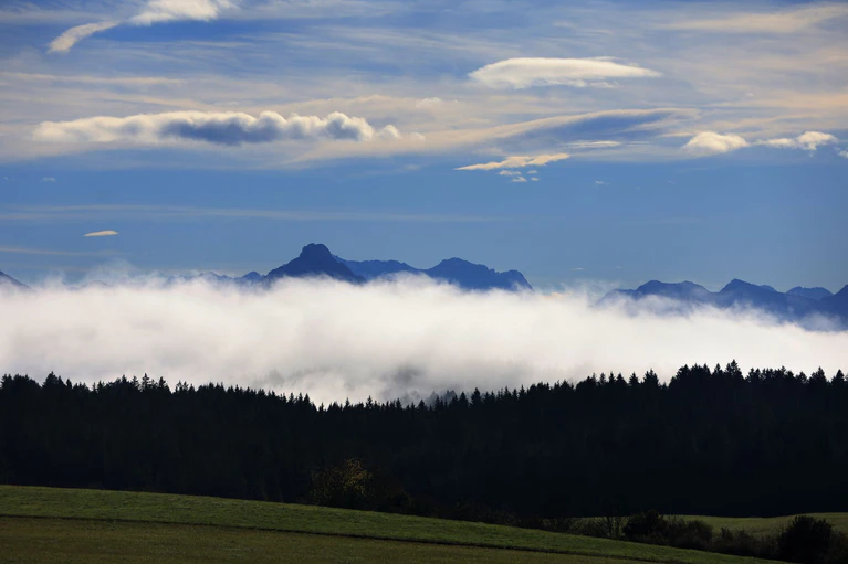 Nebel trübt in den kommenden Tagen in weiten Teilen Bayerns die Sicht. Doch gelegentlich spitzelt auch die Sonne durch. — © Karl-Josef Hildenbrand/dpa