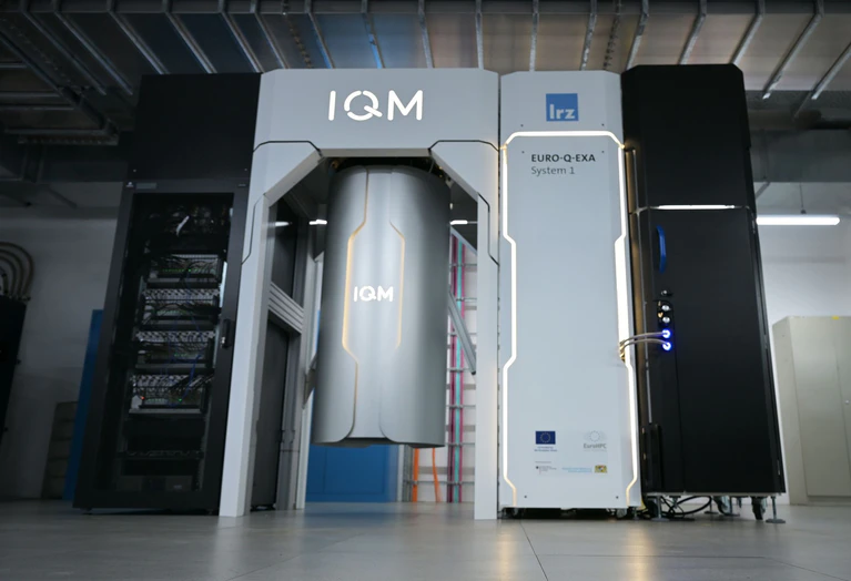 Der Quantencomputer Euro-Q-Exa ist mit Technik von IGM ausgestattet.   — © Malin Wunderlich/dpa