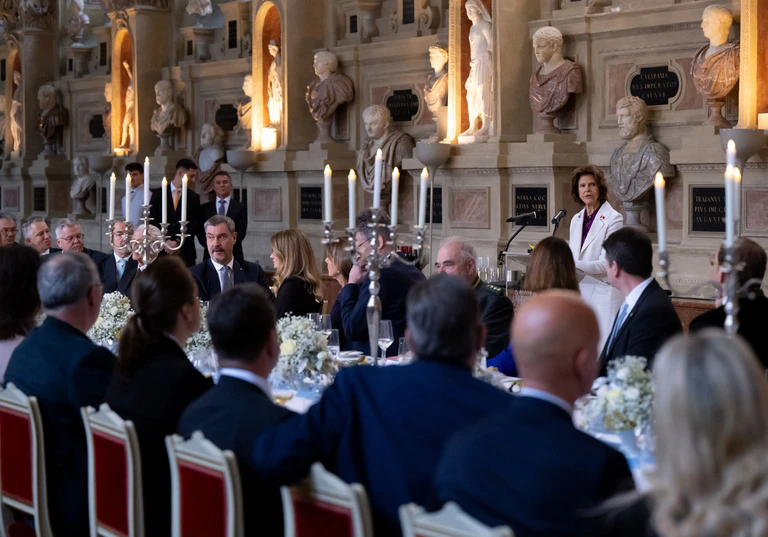 Festliches Mittagessen in der Münchner Residenz. — © Sven Hoppe/dpa