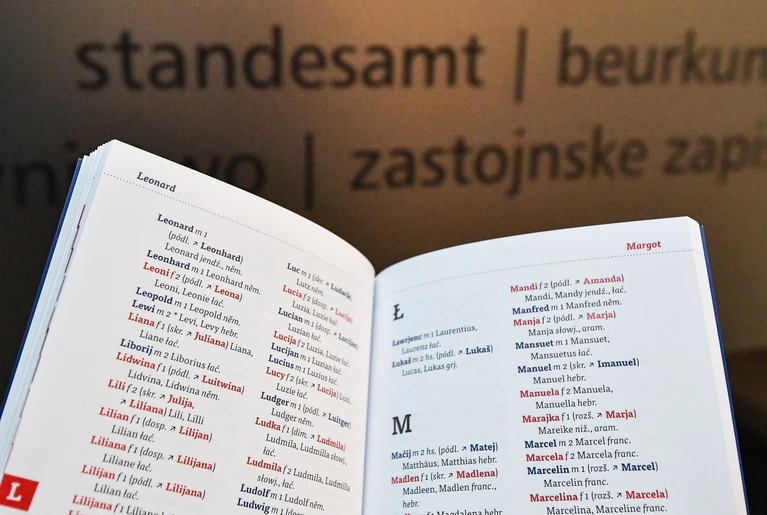 Bei der Namenssuche wälzen viele Eltern Bücher - auch mit exotischeren Namensvorschlägen (Symbolbild). — © picture alliance / Patrick Pleul/dpa-Zentralbild/dpa