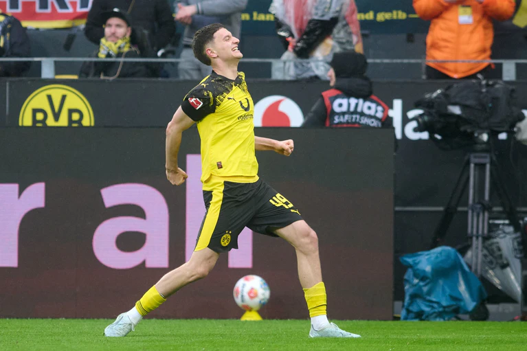 Luca Reggiani traf erstmals in der Bundesliga. — © Bernd Thissen/dpa