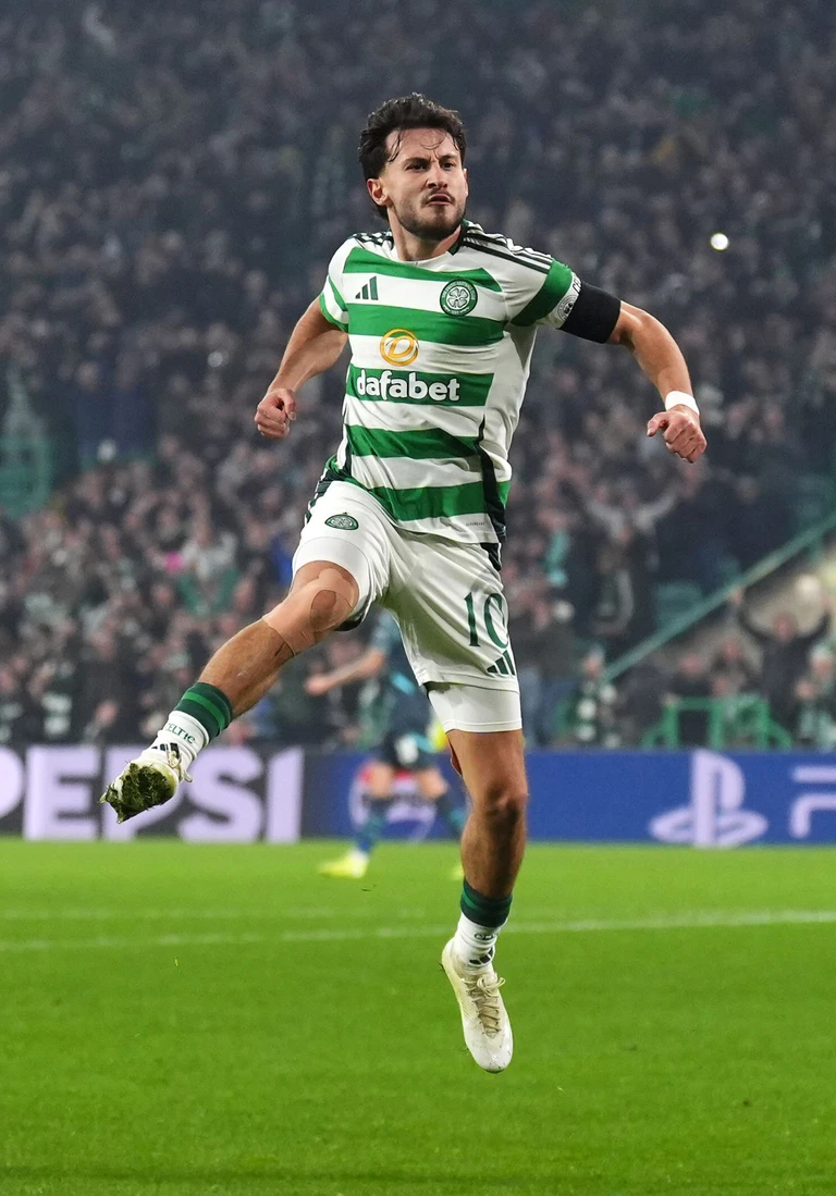 Überzeugt bei Celtic: Nicolas Kühn. — © Andrew Milligan/PA Wire/dpa
