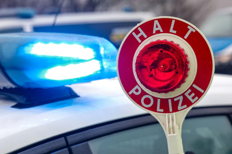 Die Polizei entdeckt die vier Welpen bei einer Kontrolle auf der A3. (Symbolbild) — © Jan Woitas/dpa