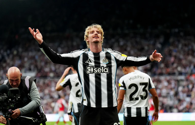 Nick Woltemade traf für Newcastle. — © Owen Humphreys/PA Wire/dpa