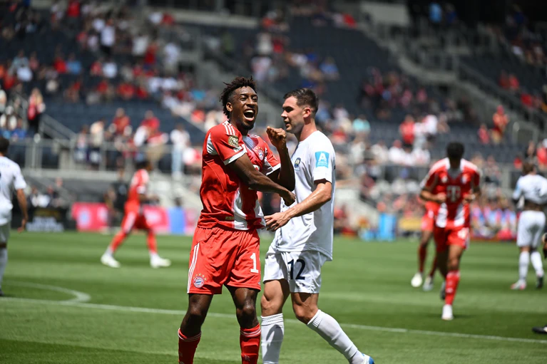 Kingsley Coman ist der erste Torschütze der neuen Club-WM. — © Sven Hoppe/dpa