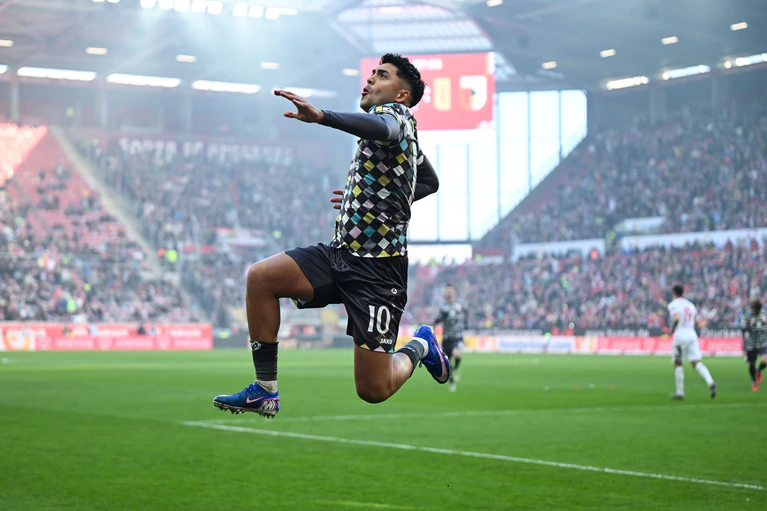 Traf doppelt für den FSV Mainz 05: Nationalspieler Nadiem Amiri. — © Florian Wiegand/dpa