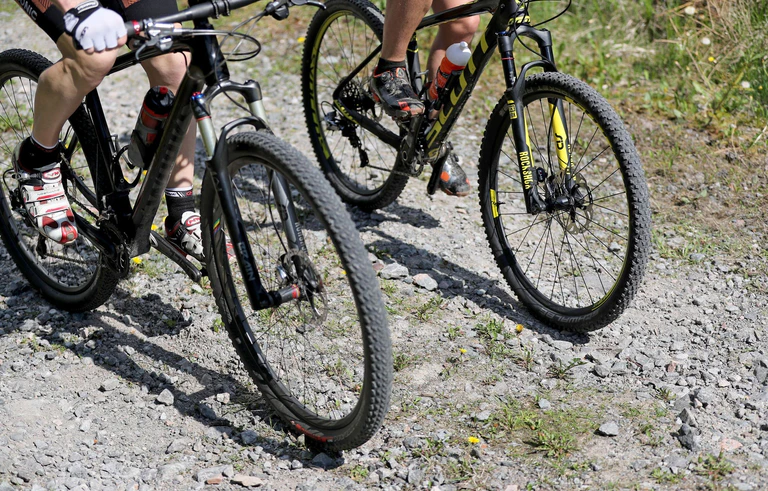 Beim Mountainbiken hat sich ein 43-Jähriger schwer verletzt. (Symbolbild) — © Jan Woitas/dpa