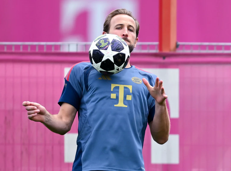 Harry Kane beim Training. Wer ist der entscheidende Stürmer im Halbfinale? — © Sven Hoppe/dpa