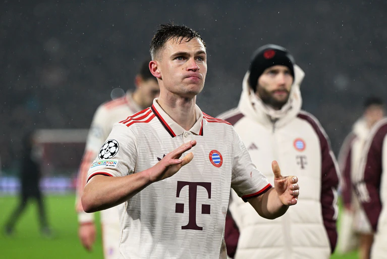 Joshua Kimmich nach der heftigen Niederlage in Rotterdam. — © Federico Gambarini/dpa
