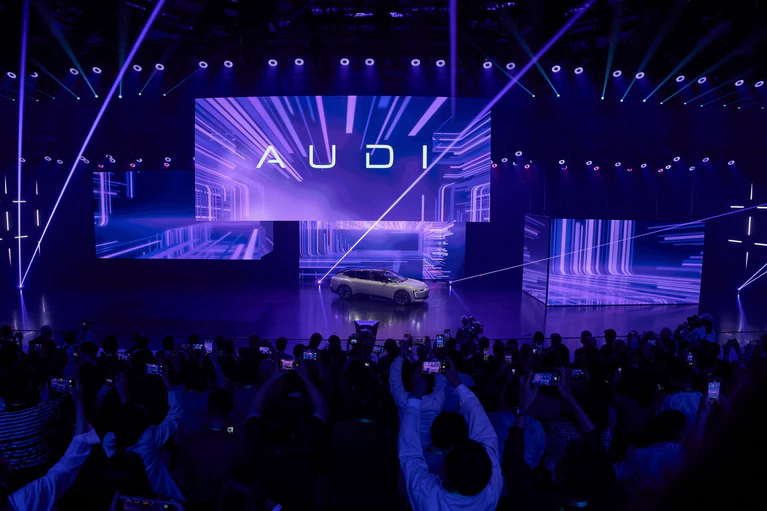In China setzt Audi inzwischen auch auf eine eigene Marke. (Archivbild) — © Ng Han Guan/AP/dpa